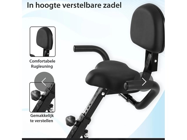 Fitness apparaat easy bike pro, zwart/blauw - afbeelding 2 van  2