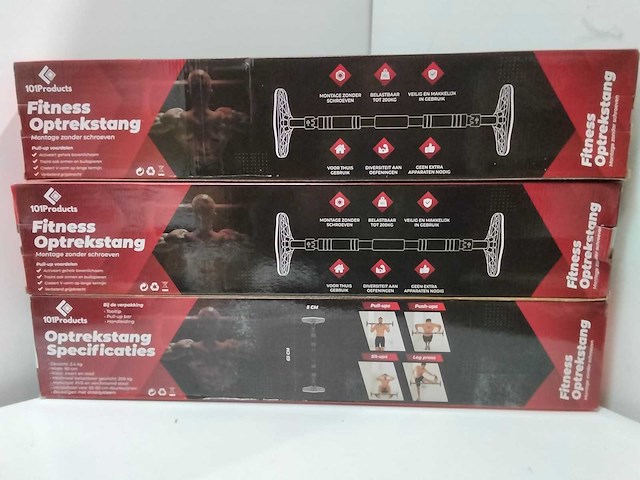 Fitness optrekstang van 101 products (3x) - afbeelding 1 van  4