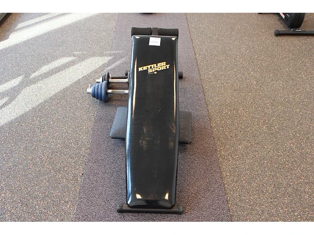 Fitnessbankje met enkele halters kettler - afbeelding 1 van  2