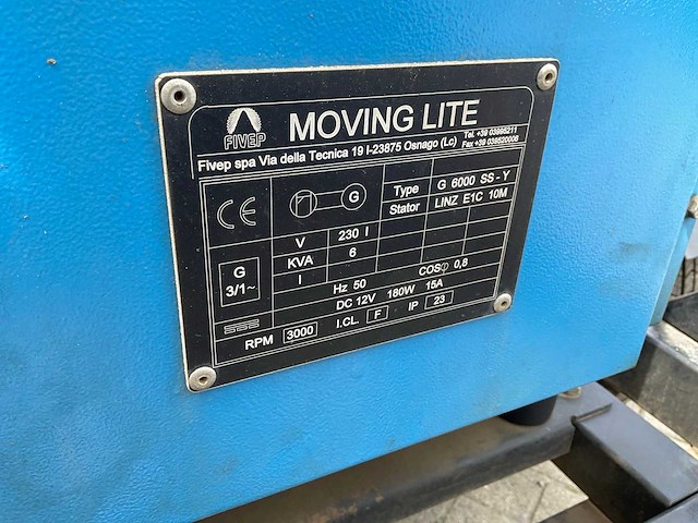 Fivep moving lite g6000 ss-y mobiele lichtmast - afbeelding 10 van  12
