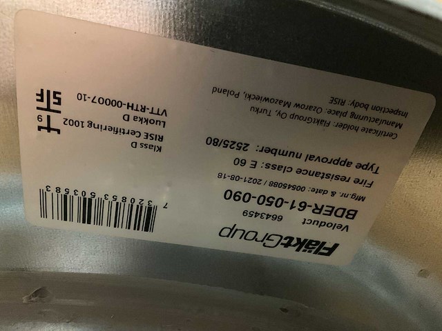 Fläktgroup bder-61-050-090 ronde geluidsdemper - afbeelding 4 van  4