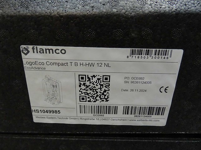 Flamco - logoeco compact t b h-hw 12 nl - hs1049985 - warmteafleverset - afbeelding 2 van  3