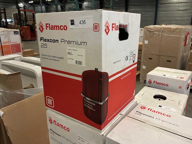 Flamco flexcon premium 25l 3,0 bar expansievat (5x) - afbeelding 1 van  3