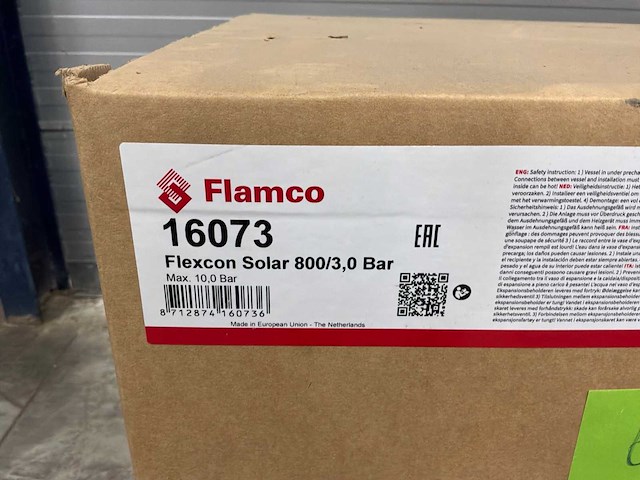 Flamco flexcon solar expansievat 800/3,0 10bar - afbeelding 5 van  13