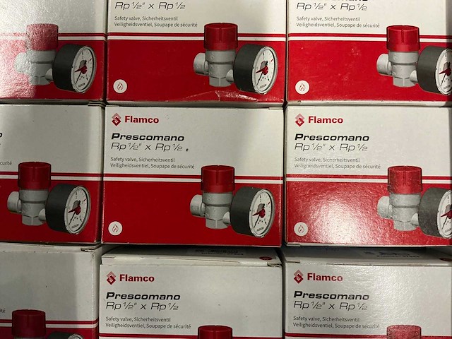Flamco prescomano veiligheidsventielen met manometer (28x) - afbeelding 4 van  9