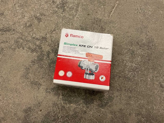 Flamco simplex kfe dn 15 solar rechte vul- en aftapkraan (2x) - afbeelding 1 van  2