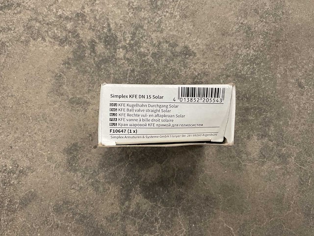 Flamco simplex kfe dn 15 solar rechte vul- en aftapkraan (2x) - afbeelding 2 van  2