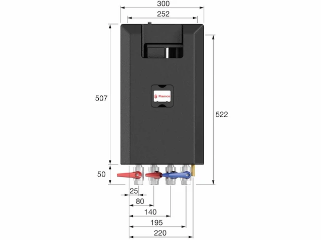 Flamco sp-phe b16dwhx12 warmtewisselaar - afbeelding 1 van  4