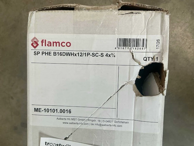 Flamco sp-phe b16dwhx12 warmtewisselaar - afbeelding 3 van  4