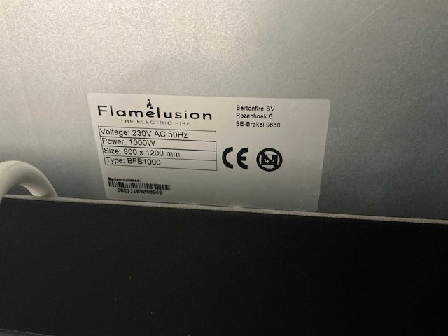 Flamelusion 800-111 infrarood paneel met haard - afbeelding 7 van  7