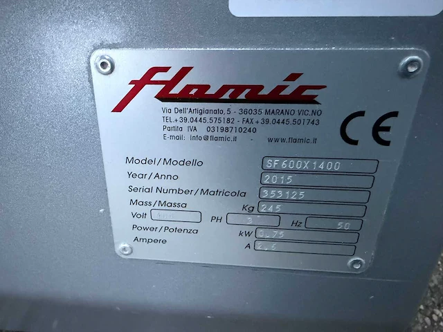Flamic - 2015 - sf 600x 1400 - uitrolmachine - afbeelding 6 van  6