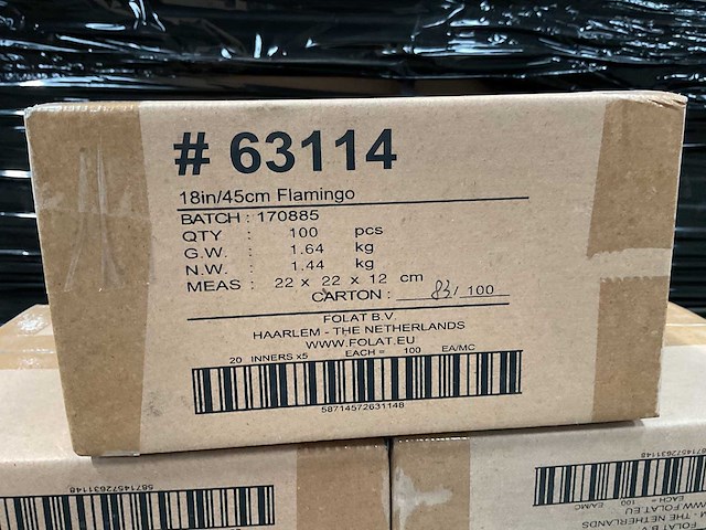 Flamingo op het strand folie ballon (200x) - afbeelding 4 van  5