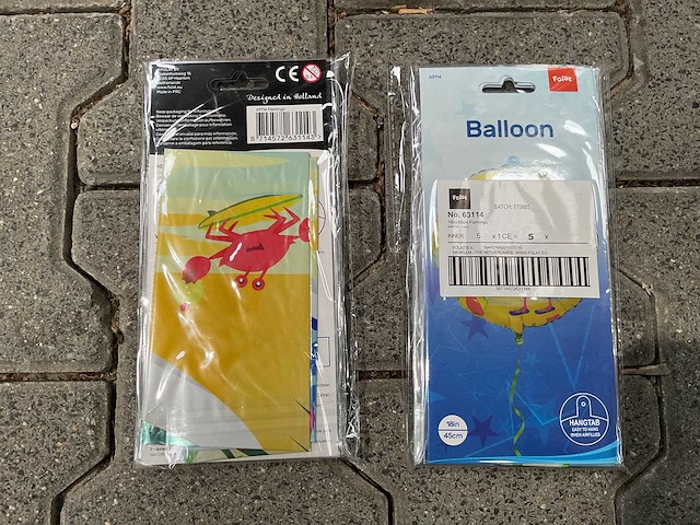 Flamingo op het strand folie ballon (200x) - afbeelding 1 van  5