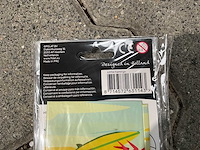 Flamingo op het strand folie ballon (400x) - afbeelding 4 van  5