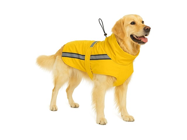 Flamingo regenjas hond waterdicht - afbeelding 1 van  3