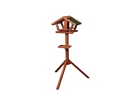 Flamingo voederhuis met staander mimir hout - afbeelding 1 van  4
