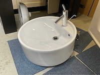 Flaminia wastafel met axor starck kraan 53x56cm - afbeelding 3 van  4