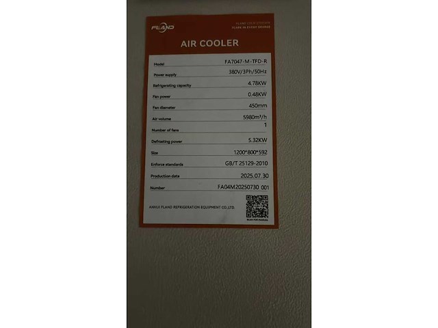 Fland fa-040-ym-m-448tfd airconditioning buiten en binnen unit - afbeelding 6 van  6