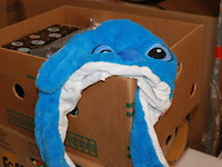 Flappermuts blauw 1x in ds b - afbeelding 2 van  3