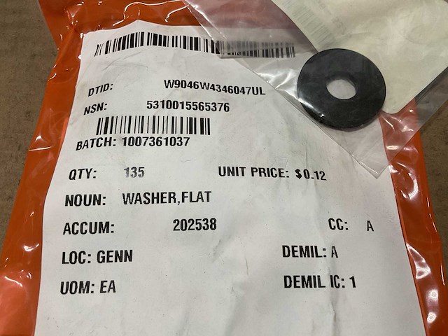 Flat washer (135x) - afbeelding 3 van  5