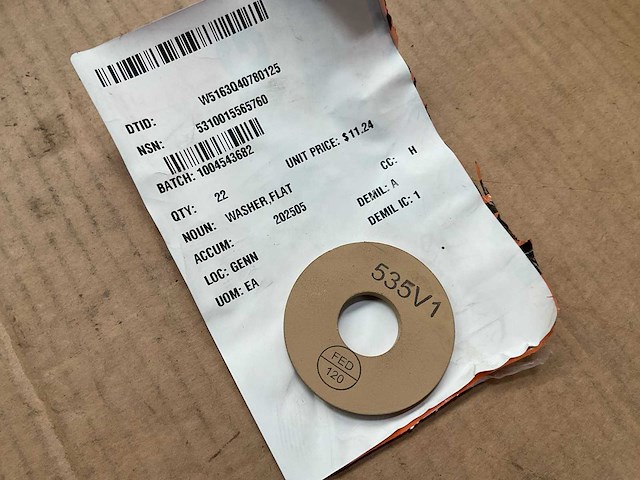 Flat washer (22x) - afbeelding 1 van  3