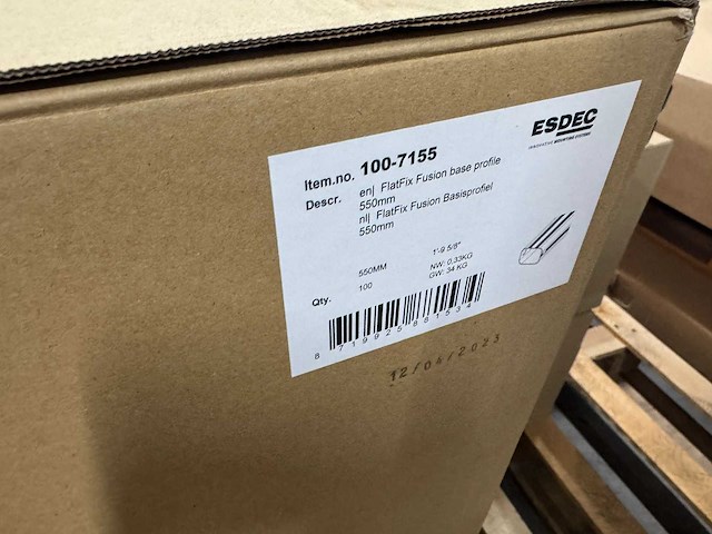 Flatfix fusion basisprofiel 550mm (1007155) - (200x) - afbeelding 1 van  2