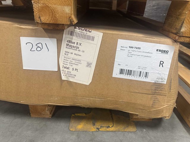 Flatfix fusion winddeflector rechts (1007225) - (200x) - afbeelding 1 van  1