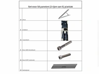 Flatroof - montageset voor 10 zonnepanelen ( 2 rijen van 5) - afbeelding 2 van  10