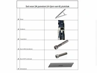 Flatroof - montageset voor 24 zonnepanelen (4 rijen van 6) - afbeelding 2 van  10