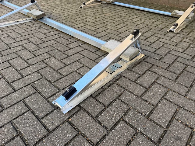 Flatroof - montageset voor 6 zonnepanelen ( 2 rijen van 3) - afbeelding 6 van  10
