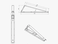 Flatroof - montageset voor 6 zonnepanelen ( 2 rijen van 3) - afbeelding 10 van  10