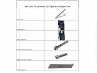 Flatroof - montageset voor 72 zonnepanelen ( 12 rijen van 6) - afbeelding 2 van  10