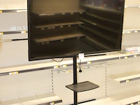 Flatscreen tv nn op verrijdbare standaard . beeldschermdiagonaal 139 cm - afbeelding 2 van  2