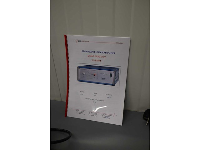 Flc electronics p100 lineaire hoogspanning versterker - afbeelding 5 van  5