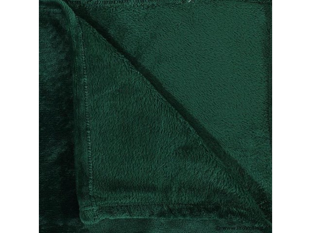 Fleecedeken 150x200cm groen - afbeelding 2 van  7