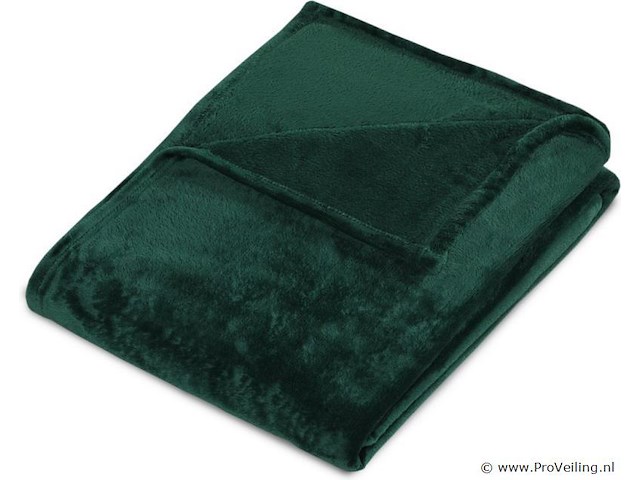 Fleecedeken 150x200cm groen - afbeelding 5 van  7