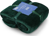 Fleecedeken 150x200cm groen - afbeelding 7 van  7