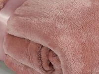 Fleecedeken 150x200cm oud roze - afbeelding 4 van  6