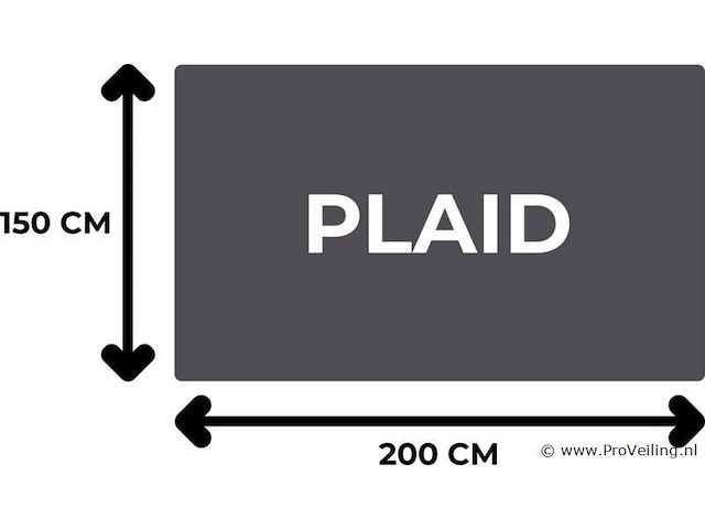 Fleecedeken 150x200cm zwart - afbeelding 4 van  7