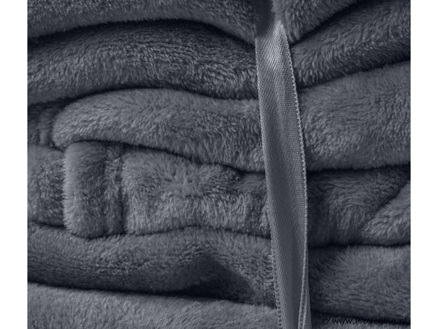 Fleecedeken 150x200cm zwart - afbeelding 5 van  7