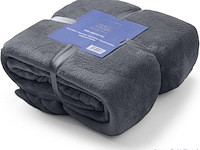 Fleecedeken 150x200cm zwart - afbeelding 6 van  7