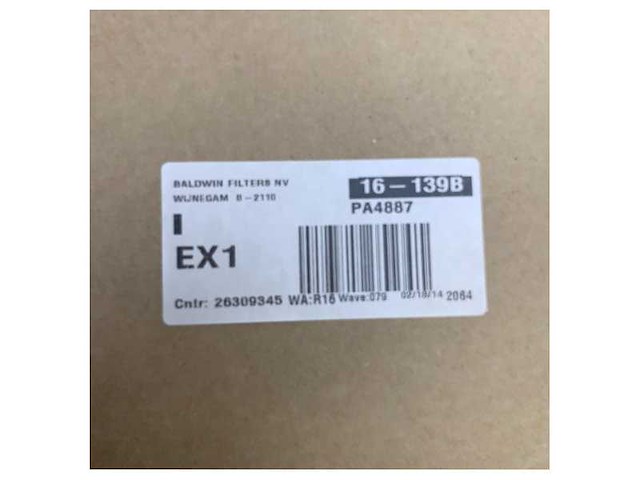 Fleetguard af25312 primary engine air filter - afbeelding 5 van  5