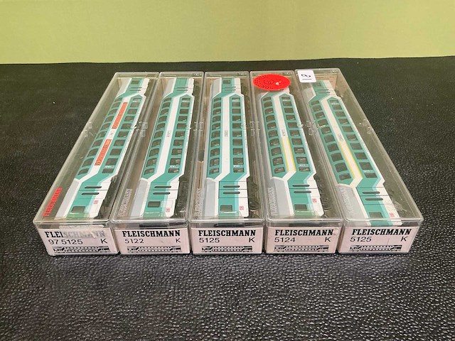 Fleischmann 2x 5125 / 5124 / 5122 / 97 5125 modeltrein wagon (5x) - afbeelding 7 van  7