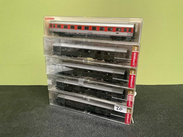 Fleischmann 4x 5632 04 / 5183 modeltrein wagon (5x) - afbeelding 1 van  8