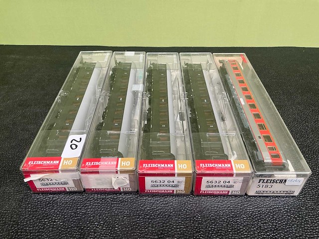 Fleischmann 4x 5632 04 / 5183 modeltrein wagon (5x) - afbeelding 8 van  8