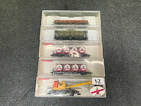 Fleischmann 5019 / 5262 / 5093 / 2x 5231 modeltrein wagon (5x) - afbeelding 2 van  8