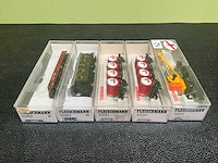 Fleischmann 5019 / 5262 / 5093 / 2x 5231 modeltrein wagon (5x) - afbeelding 8 van  8