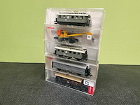 Fleischmann 5080 / 5898 / 2x 5336 / 5019 modeltrein wagon (5x) - afbeelding 1 van  8