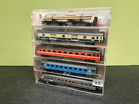 Fleischmann 5121 / 5252 / 5151 / 5190 / 5746 modeltrein wagon (5x)