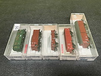 Fleischmann 5260 / 5205 / 5059 / 5203 / 5853 modeltrein wagon (5x) - afbeelding 5 van  5